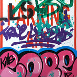 COPE 2 - "Pink Classic Bubble" No Parking Sign