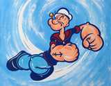 GRAFFITI ARTIST SEEN  -  "Popeye"  Aerosol on  Canvas