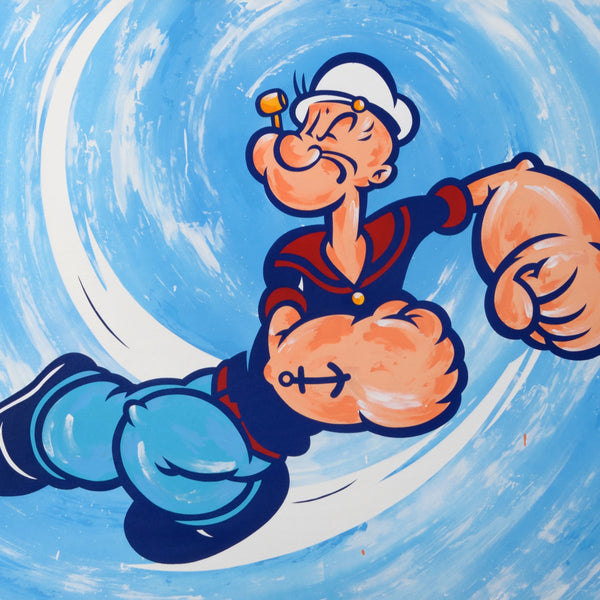 GRAFFITI ARTIST SEEN  -  "Popeye"  Aerosol on  Canvas