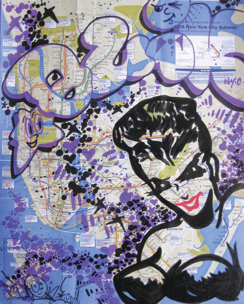 QUIK - "Jasmine Purple Reign" NYC Map