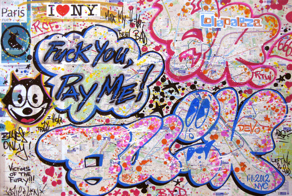 QUIK - "Pay Me" Paris Transit Map