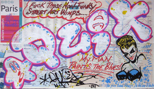 QUIK - "Art Wimps" Paris Transit Map