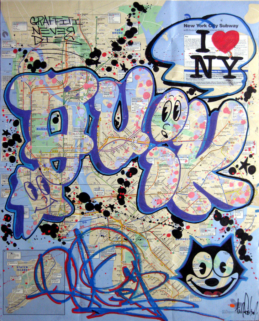 QUIK - "Graffiti Never Dies" NYC Map