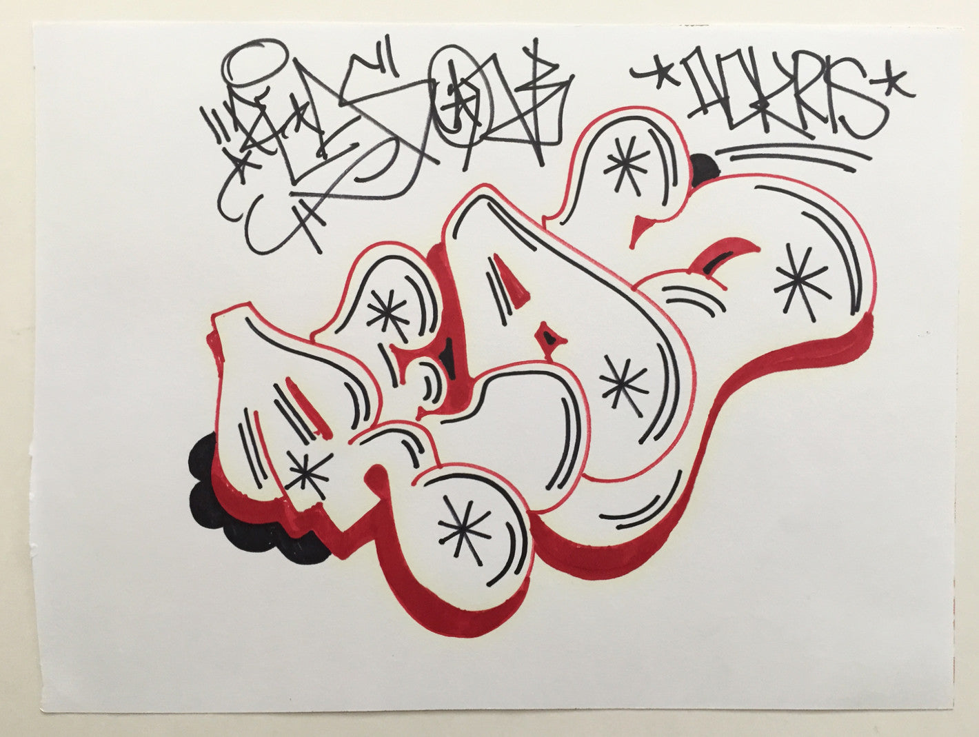 REAS  "Untitled"  Black Book Drawing