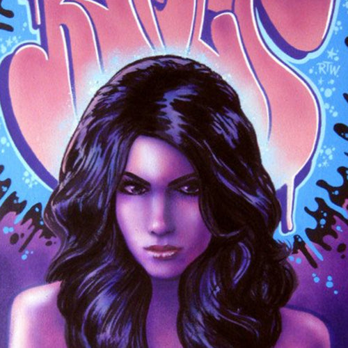 REVOLT  "Miss Mauve" Painting on Canvas