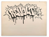 REVOLT  "Revolt" Black Book Drawing 1984