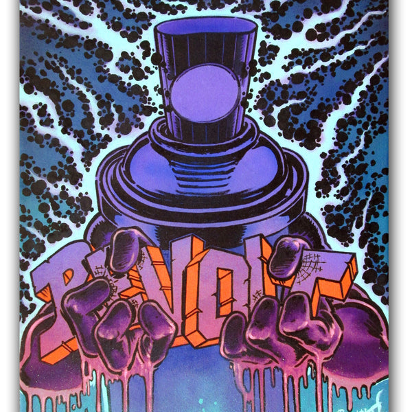 REVOLT -  " REVOLT CAN MAN"  Painting