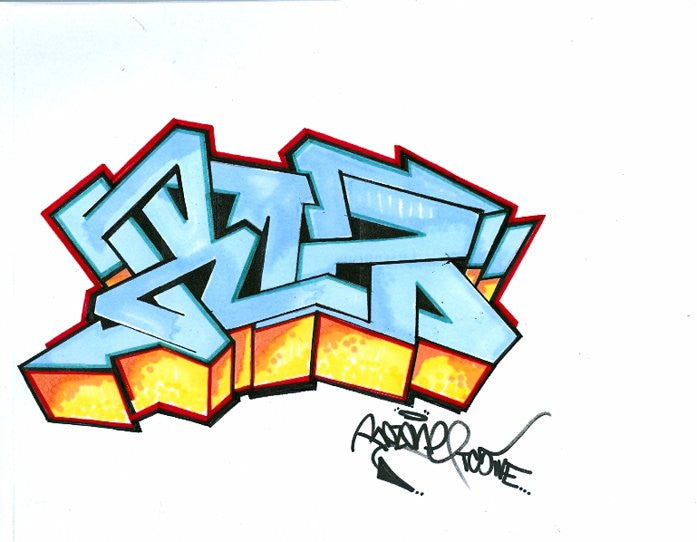 ROZ ONE -"Roz" BlackBook Drawing