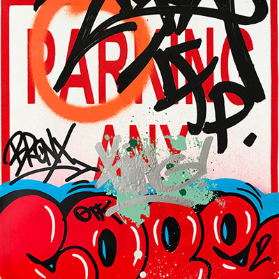 COPE 2 - "Red Classic Bubble" No Parking Sign