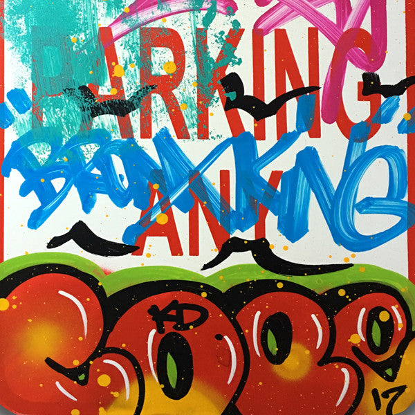 COPE 2 - "Red Classic Bubble" No Parking Sign