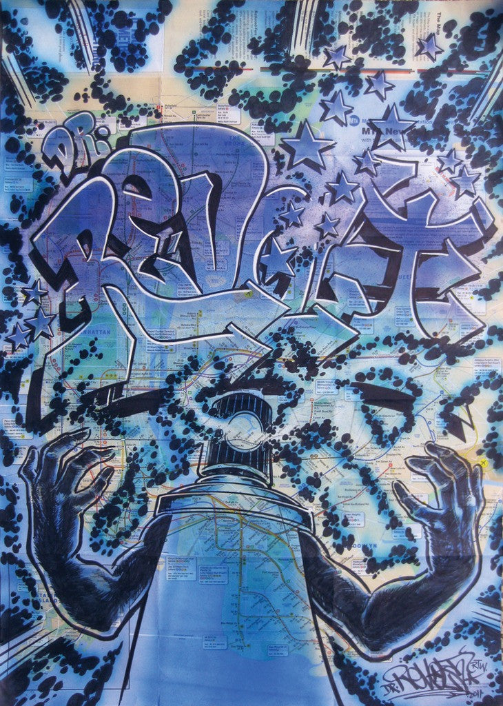 REVOLT -  "Dr. Revolt" BLUE  NYC Map