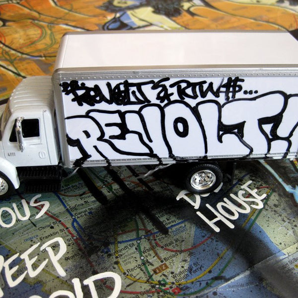 REVOLT - 8" DIY Box Truck- Tagged  Up