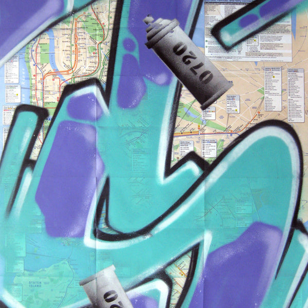 GRAFFITI ARTIST SEEN -  "S" NYC Map For Olivier