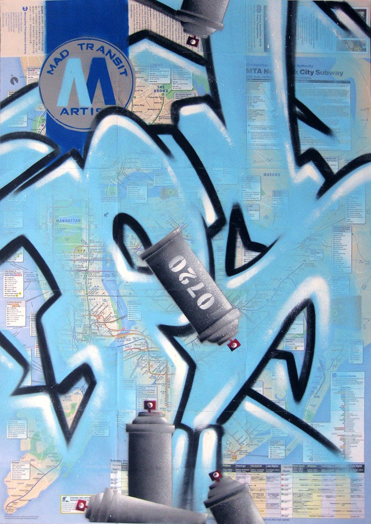 GRAFFITI ARTIST SEEN -  "Psycho" NYC Map