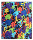 GRAFFITI ARTIST SEEN  -  "Tag painting"  Aerosol on Canvas