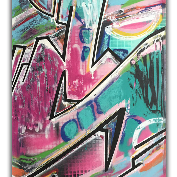 GRAFFITI ARTIST SEEN -  "Untitled"  Painting on Canvas