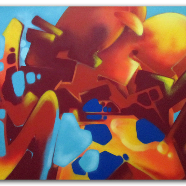 GRAFFITI ARTIST SEEN -  "SEEN Abstract"  Painting on Canvas