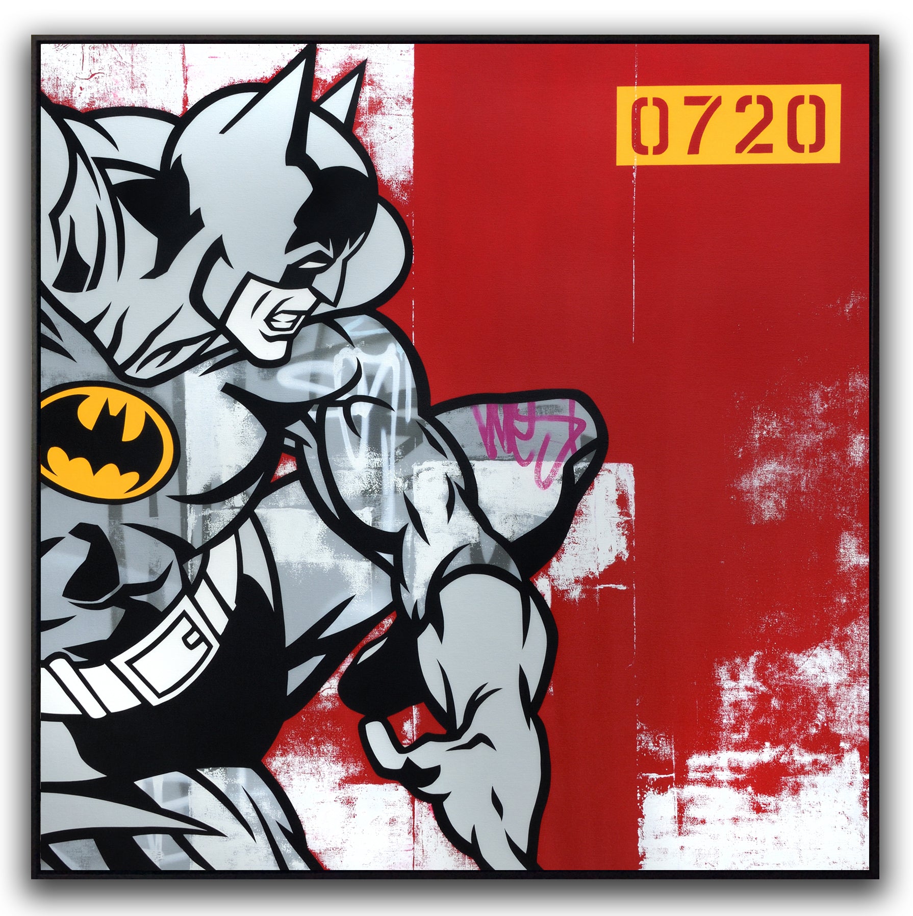 SEEN  -  "Batman"  Aerosol on  Canvas