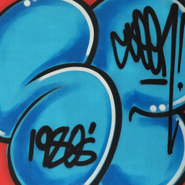GRAFFITI ARTIST SEEN  -  "Signature Bubble"   Aerosol on  Canvas