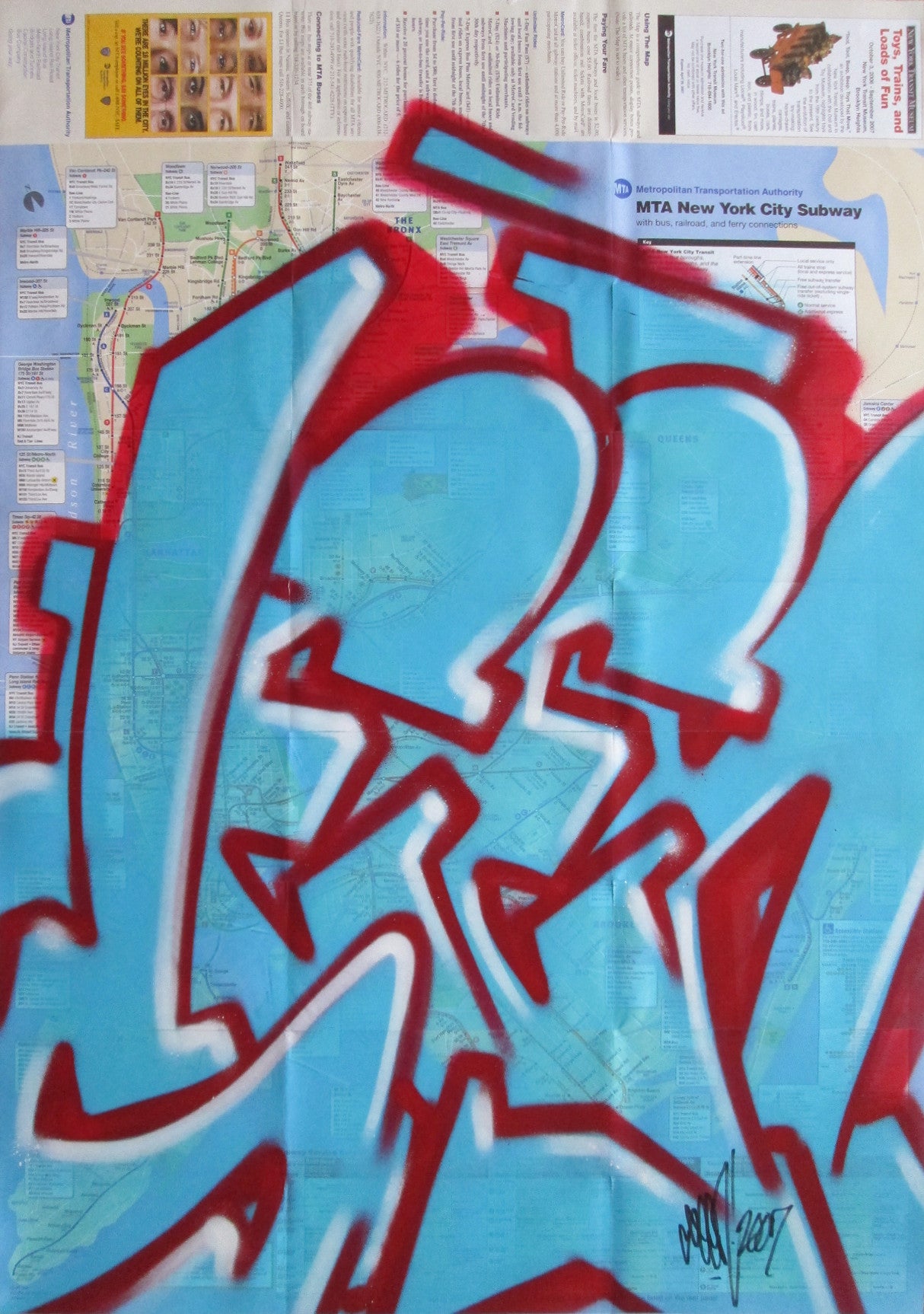GRAFFITI ARTIST SEEN -  "Full SEEN" NYC Map