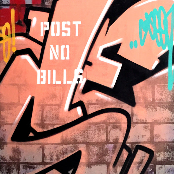 GRAFFITI ARTIST SEEN  -  "Wall 7"  Aerosol on  Canvas