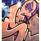 GRAFFITI ARTIST SEEN  -  "Wall 8"  Aerosol on  Canvas