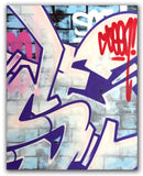 GRAFFITI ARTIST SEEN  -  "Wall 9"  Aerosol on  Canvas