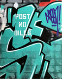 GRAFFITI ARTIST SEEN  -  "Wall 10"  Aerosol on  Canvas