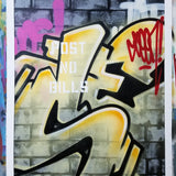 GRAFFITI ARTIST SEEN  -  "Wall 11"  Aerosol on  Canvas
