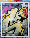 GRAFFITI ARTIST SEEN  -  "Wall 11"  Aerosol on  Canvas