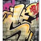 GRAFFITI ARTIST SEEN  -  "Wall 11"  Aerosol on  Canvas
