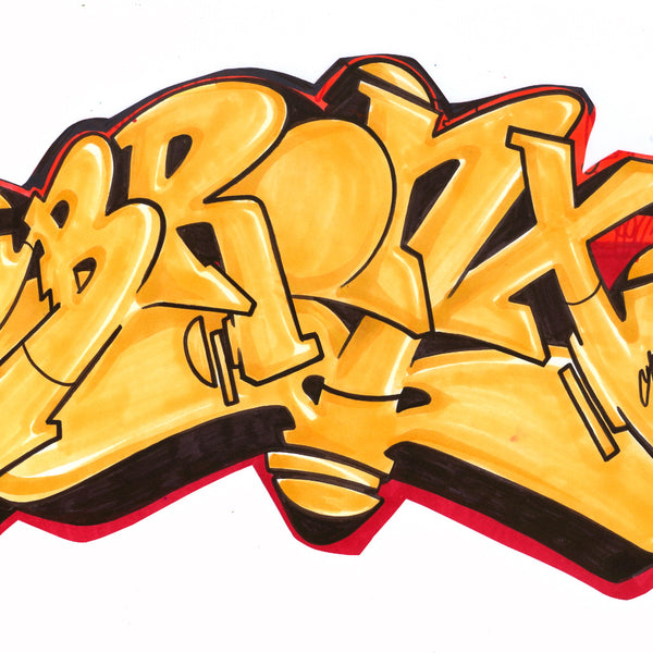 GRAFFITI ARTIST SEEN - BRONX" - Drawing