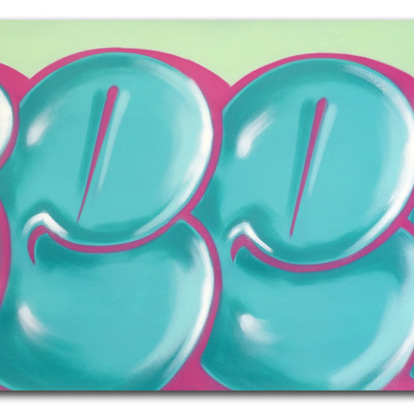 GRAFFITI ARTIST SEEN -  "Classic Bubble 8"  Aerosol on Canvas