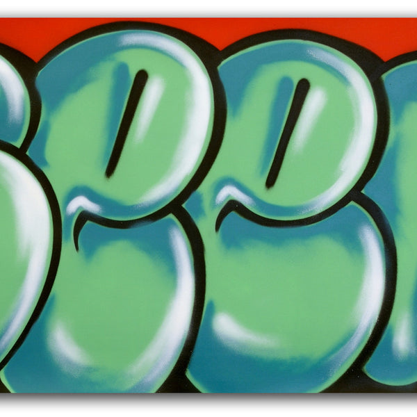 GRAFFITI ARTIST SEEN -  "Classic Bubble 2"  Aerosol on Canvas