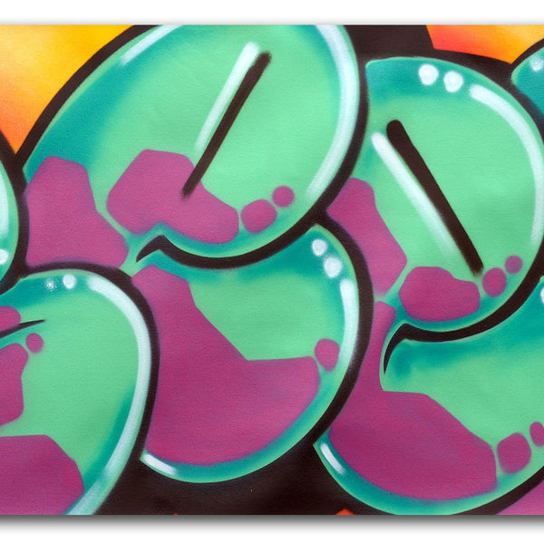GRAFFITI ARTIST SEEN -  "Classic Bubble 11"  Aerosol on Canvas