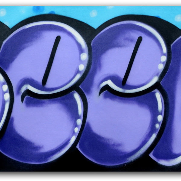 GRAFFITI ARTIST SEEN -  "Classic Bubble 9"  Aerosol on Canvas