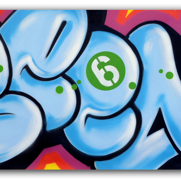 GRAFFITI ARTIST SEEN -  "Bubble "  Aerosol on Canvas