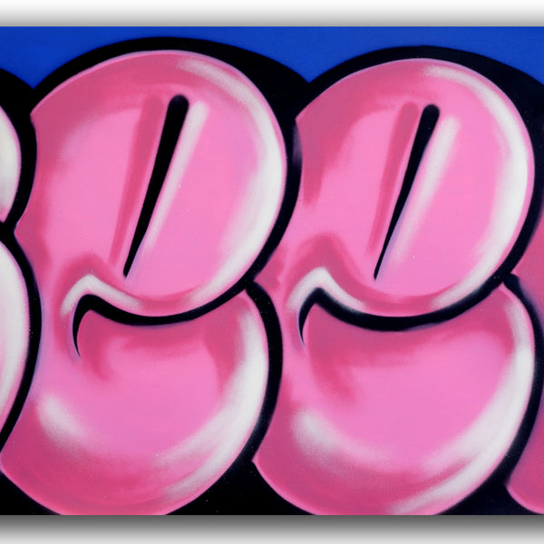 GRAFFITI ARTIST SEEN -  "Classic Bubble 4"  Aerosol on Canvas