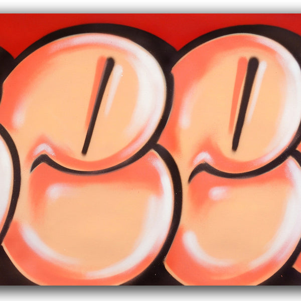 GRAFFITI ARTIST SEEN -  "Classic Bubble 6"  Aerosol on Canvas
