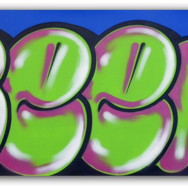 GRAFFITI ARTIST SEEN -  "Classic Bubble"  Aerosol on Canvas