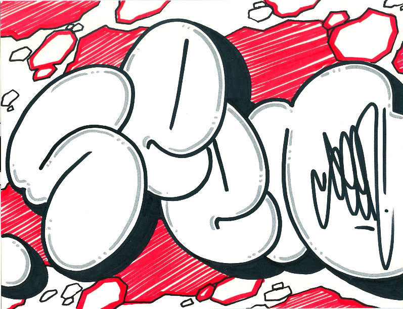 GRAFFITI ARTIST SEEN - Bubble 6- Drawing