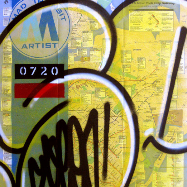 GRAFFITI ARTIST SEEN -  "Yellow Bubble S" NYC Map