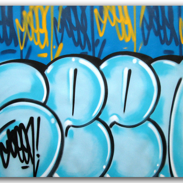 GRAFFITI ARTIST SEEN - "Bubble w/Tags -  Painting