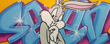 GRAFFITI ARTIST SEEN  -  "Bugs Bunny"  Aerosol on  Canvas