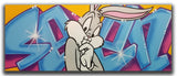 GRAFFITI ARTIST SEEN  -  "Bugs Bunny"  Aerosol on  Canvas