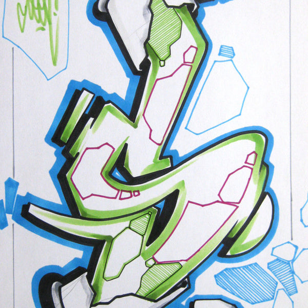 GRAFFITI ARTIST SEEN - Can #22- Drawing 11x17