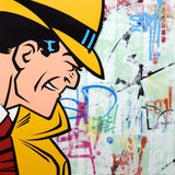 GRAFFITI ARTIST SEEN   "Dick Tracy"  Aerosol on  Canvas