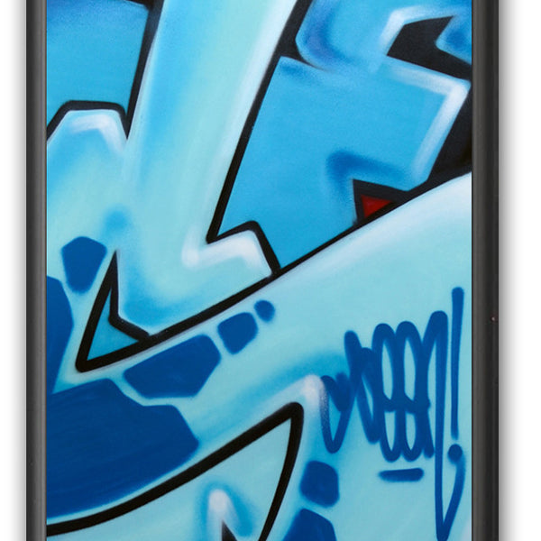 GRAFFITI ARTIST SEEN -  "Subway S #17"  Painting on paper