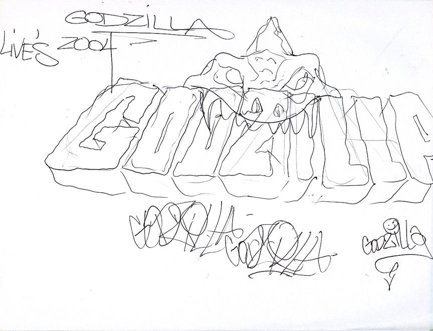 GRAFFITI ARTIST SEEN - Godzilla