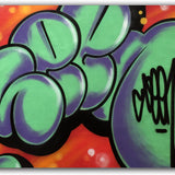 GRAFFITI ARTIST SEEN  -  "Green Super Bubble 3"  Aerosol on  Canvas